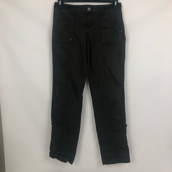 MAURICES Junior Women’s Pants Sz 5/6 Gray Convert to Capri Pockets Stretch - Picture 11 of 12